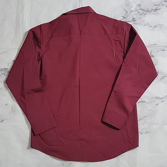 Chaps Youth Red Button down shirt - Picture 4 of 4